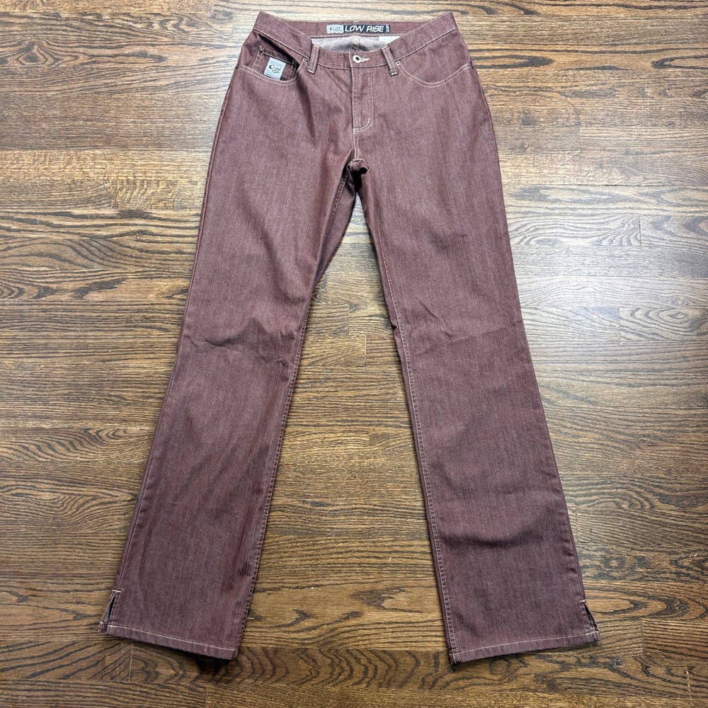 Cruel Girl Low Rise Slim Jeans Womens 11 X-Long Georgia Bootcut Brown Western